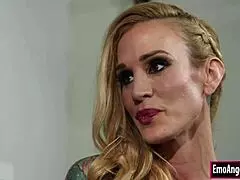 i fucked my tattooed stepmom and her stripper friend in a wild threesome, deepthroating and all.