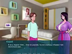 Watch This Nun Take Monster Cock Deep In Hentai Game Yoga Session!