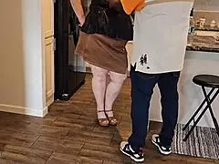 Guess who snuck in and took my panty from the door?