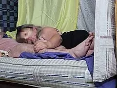 The milf enjoys homemade sex, showcasing her big tits