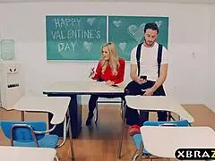 Mature teacher Brandi Love seduces a young eager student