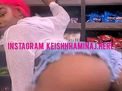 keisha minaj says 'watch me twerk this big ass in the deli'