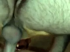 wow, my girl squirting hard on my bent-over cock!