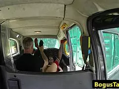UK Milfs' Taxi Ride Turns into Anal Threesome Surprise
