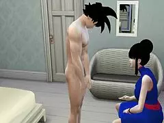 Dragon Ball Hentai: Milf Punishes Perverted Son!