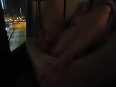 i fingered my clit outdoors in front of the hotel window