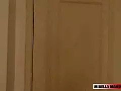 Neighbor showers at home unexpectedly