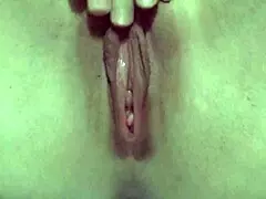 close up pussy squirts juice in homemade orgasm masturbation