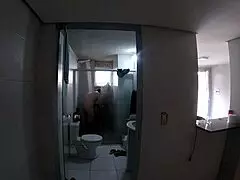 Joy Cardozo in locker room orgy!