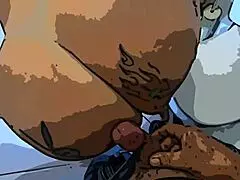 i can’t believe soraya carioca in a cartoon bathroom scene, so hot!