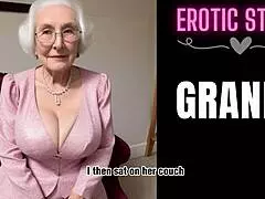 Granny calls young escort for a wild night