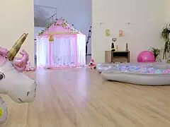 russian teen camgirl plays with dildos on webcam, gets caught by a fan - zlata shine trailer