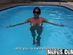 mischel lee busty milf tries anal with teen