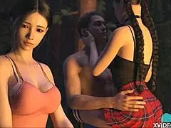 i'm flashing my big tits and shaved pussy in this close up, it's so slutty and horny