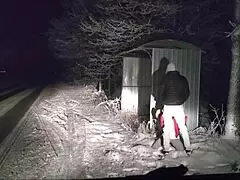 Wow! Friend Bangs Me Hard by the Roadside!