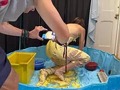 Behind the scenes fuck-ups with naked milf brunette fucking 😏 part 1