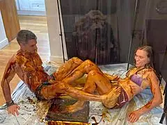 Behind the scenes fuck-ups with naked milf brunette fucking 😏 part 1