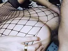 Beautiful wife in stockings having sex