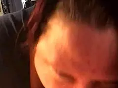 I gave a super sloppy blowjob with messy cumshot.