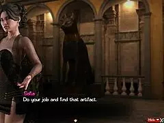 busty milf naomi sucking monster cock in treasure of nadia 131