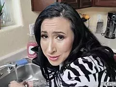 Stepson devours stepmom's ass and pounds hard