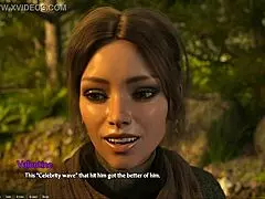 Naughty teen 18+ roleplays entrepreneur with perky tits and nice nipples in pov game.