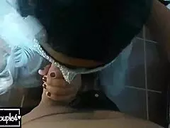 Chica cachonda wants milk and sucks my dick while riding cowgirl with big tits and orgasm