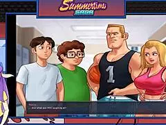 i explore summertime saga with chubby teacher and student tits