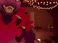 mommy roleplays with furry, teasing huge tits in vrchat