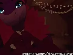 mommy roleplays with furry, teasing huge tits in vrchat