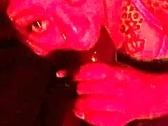 Maya teases monster cock with wet mouth deep throat