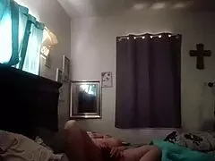 jail call turns into steamy phone sex with sexy milf's big ass and hairless pussy in solo play