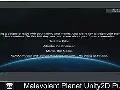 What's happening on the malevolent planet in Unity2D publicly?