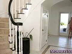 Lesbian milfs eat teen's pussy in taboo scene