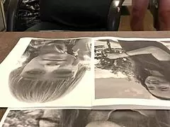 This shaved teen 18+ gives a close-up cum tribute that's so hot