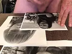 This shaved teen 18+ gives a close-up cum tribute that's so hot