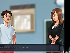 Exploding Cumshot Inside French Teacher's Pussy In Summertime Saga 48