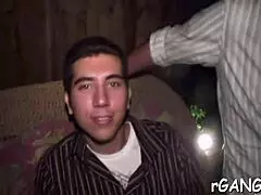 Beauties get nailed by male with fucking and blowjob