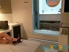 When I arrived, hot big-ass escort Ines Ventura waited on the bed, I showered, took her from behind, and came in her mouth.