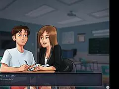 Who Gets The Cumshot In The Library During Summertime Saga?