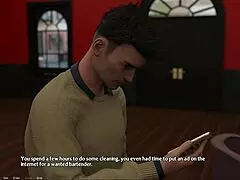 in this entrepreneur roleplay, the babe slips into sexy thin panties, teasing with big tits and cute redhead charm