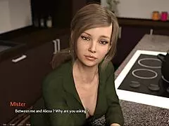 in this entrepreneur roleplay, the babe slips into sexy thin panties, teasing with big tits and cute redhead charm