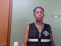 A Young Latina Enjoys A Fun Party Moment