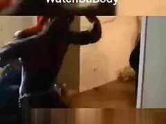 Ebony Male Stripper Rips Clothes at Party.