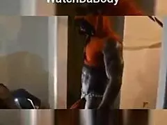 Ebony Male Stripper Rips Clothes at Party.