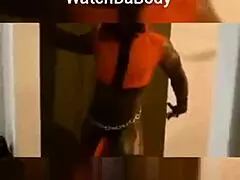 Ebony Male Stripper Rips Clothes at Party.