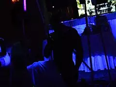 male stripper glows in the dark for milfs, teen 18+ and ebony amateurs 😏