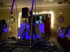 male stripper glows in the dark for milfs, teen 18+ and ebony amateurs 😏