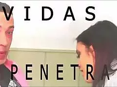 Can you believe this beautiful Colombian mommy Linda Gonzalez eagerly sucking Victor Bloom's huge cock?