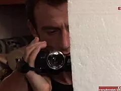 Cute Blonde Babe Feels Intense Pleasure from Double Cumshot on Her Tits